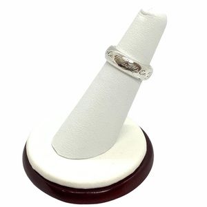 Tiffany & Co. Wide Script Notes Ring/Band size 5